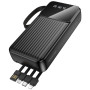 Зовнішній акумулятор Power Bank BOROFONE BJ76A 22.5W with cable Lightning / Type-C / microUSB / USB 20000mAh, Black