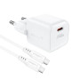 Мережевий зарядний пристрій ACEFAST A73 mini PD20W / QC3.0 GaN, White
