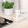 Мережевий зарядний пристрій BOROFONE BA20A Sharp single 10.5W cable USB - Lightning 1m, White