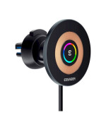 Тримач для мобільного Essager EZJCX-GY01AtZ Arpege Magnetic Wirless Car Charger 15W, Black