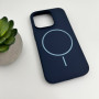 Чохол Cosmic Silicone Case Magnetic для iPhone 16 Pro Max, Dark Blue