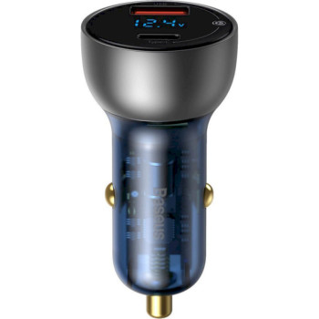 Автомобильное зарядное устройство Baseus Particular Digital Display QC + PPS Dual Quick Charger Car Charger 65W, Shallow Tarnish