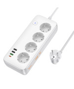 Мережевий Подовжувач HOCO AC22 Sunlight 4-bit PD30W 3A 1.5 м, White