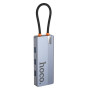 USB-hab HOCO HB50 Wow 5-in-1 HDTV / PD / USB 3.0, Deep Space Gray