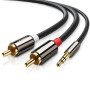 Аудиокабель UGREEN AV116 3.5mm, Black