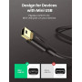 Кабель UGREEN US132 USB 2.0 A Male to Mini 5 Pin Male 2m, Black