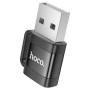 Адаптер HOCO UA31D USB Male to Type-C Female USB2.0 adapter, Black