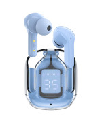 Bluetooth наушники - гарнитура ACEFAST T6 True wireless stereo headset 500 mAh, Ice Blue