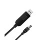 Кабель - переходник USB-A / DC 5 V to 9 V для роутера, Black