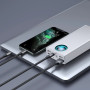 Внешний аккумулятор Power Bank Baseus Amblight Digital Display Fast Charge 30000mAh 65W, White