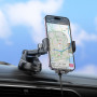 Тримач для мобільного HOCO HW5 Journey wireless fast charging car holder, Black