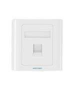 Сетевая розетка Vention 1 Port keystone Jack Wall Plate 86 Type (IFAW0), White