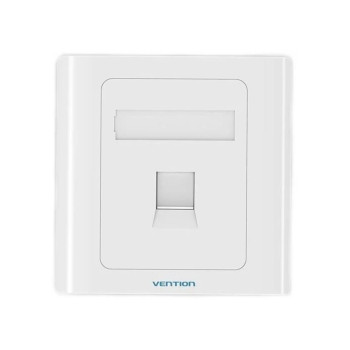Сетевая розетка Vention 1 Port keystone Jack Wall Plate 86 Type (IFAW0), White