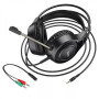 Игровые проводные наушники HOCO W106 Tiger gaming headset Mini-Jack 3.5мм, Black