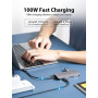 USB - Hab Vention Type-C to HDMI / USB 3.0x3 / SD / TF / PD 0.15m, Gray 
