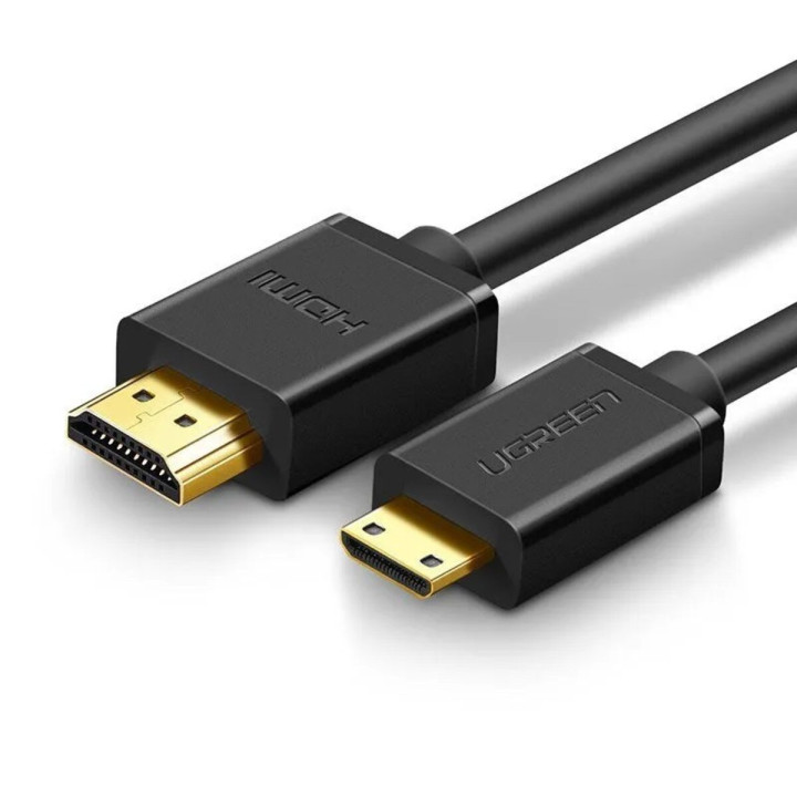 Відео кабель UGREEN Mini HDMI to HDMI 4K Male to Male 1.5m, Black