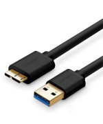 Data-Кабель UGREEN US130 USB 3.0 to Micro USB 3.0 1m, Black