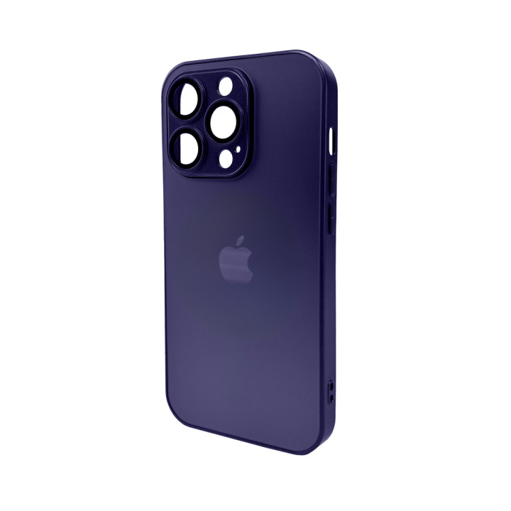 Чехол AG Glass Matt Frame Color для iPhone 15 Pro, Deep Purple