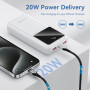 Внешний аккумулятор Power Bank Vention LED Display 22.5W 20000mAh, White