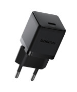 Сетевое зарядное устройство с кабелем Baseus Palm Fast Charger 20W, Black