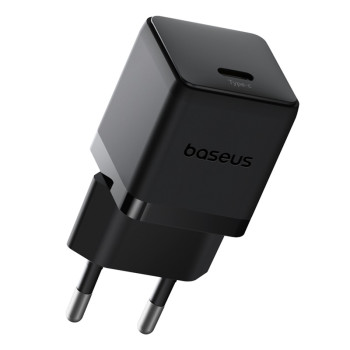 Мережевий зарядний пристрій з кабелем Baseus Palm Fast Charger 20W, Black