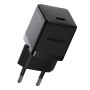 Мережевий зарядний пристрій з кабелем Baseus Palm Fast Charger 20W, Black