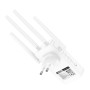 Ретранслятор Wi-Fi HOCO HI35 WiFi4 1m, White