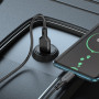 Автомобильное зарядное устройство BOROFONE BZ18 single port QC3.0 18W cable Type-C, Black
