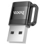 Адаптер HOCO UA31D USB Male to Type-C Female USB2.0 adapter, Black