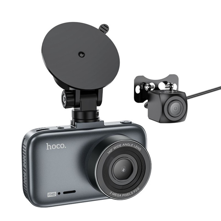 Відеореєстратор HOCO DV6 Driving recorder with 3-inch display 200mAh, Black