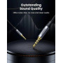 Аудіокабель UGREEN AV183 AUX 3.5mm to AUX 3.5mm 4-Pol 2m, Black-Gray