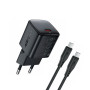 Сетевое зарядное устройство ACEFAST A117 с кабелем USB Type-C to USB Type-C, Black