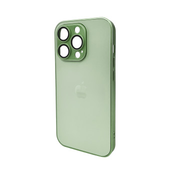 Чохол AG Glass Matt Frame Color для iPhone 14 Pro, Light Green