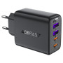 Мережевий зарядний пристрій ACEFAST A61 PD45W/QC3.0, Black