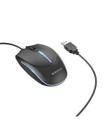 USB Дротова Міша BOROFONE BG10 1000 dpi 1,5 м, Black