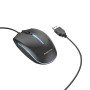 USB Дротова Міша BOROFONE BG10 1000 dpi 1,5 м, Black