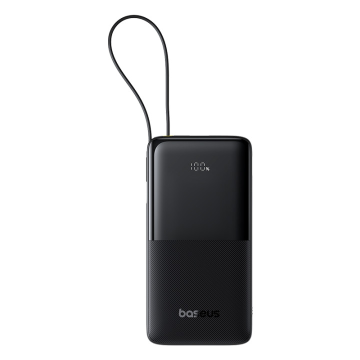 Зовнішній акумулятор Power Bank Baseus Bipow 2 USB / Type-C 20W with cable 20000mAh, Black