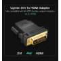 Переходник UGREEN 20124 DVI 24+1 Male to HDMI Female Adapter, Black