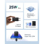 Мережевий зарядний пристрій UGREEN X517 25W, Black