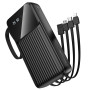 Зовнішній акумулятор Power Bank BOROFONE BJ76A 22.5W with cable Lightning / Type-C / microUSB / USB 20000mAh, Black