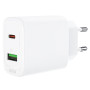 Сетевое зарядное устройство ACEFAST A25 PD20W / QC3.0 3А, White
