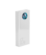 Внешний аккумулятор Power Bank Baseus Amblight Digital Display Fast Charge 30000mAh 65W, White