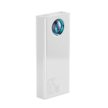 Внешний аккумулятор Power Bank Baseus Amblight Digital Display Fast Charge 30000mAh 65W, White