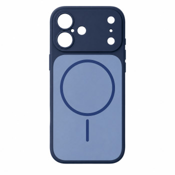 Чехол Silicone MAG COVER для iPhone 16, Dark Blue