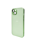 Чохол AG Glass Matt Frame Color для iPhone 14, Light Green