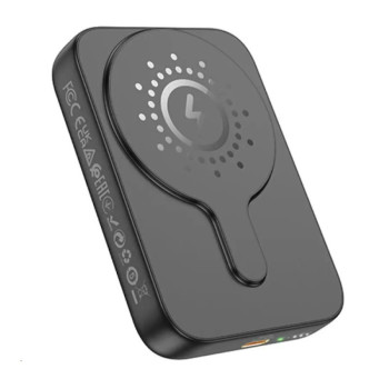 Зовнішній акумулятор Power Bank з бездротовою зарядкою HOCO J117A Type-C PD20W / QC3.0 10000mAh, Black