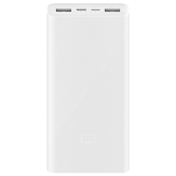 Зовнішній акумулятор Power Bank Mi Power Bank 3 20000mAh 18W, White