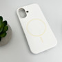 Чехол Cosmic Silicone Case Magnetic для iPhone 16, White