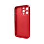 Чехол AG Glass Matt Frame Color для iPhone 13 Pro, Red