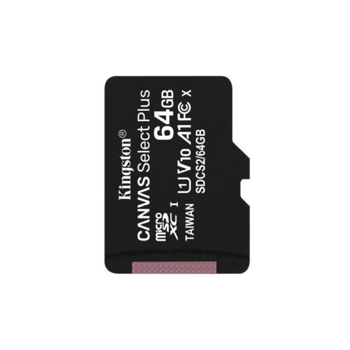 Карта пам'яті microSDXC Kingston Canvas Select Plus 64Gb class 10